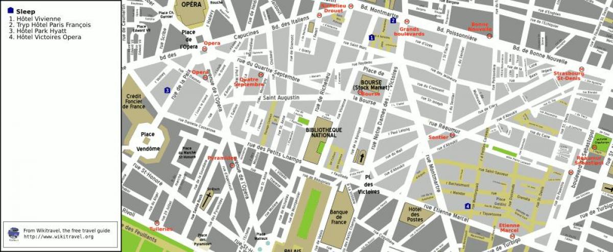 Εμφάνιση χάρτη 2ο διαμέρισμα του Παρισιού