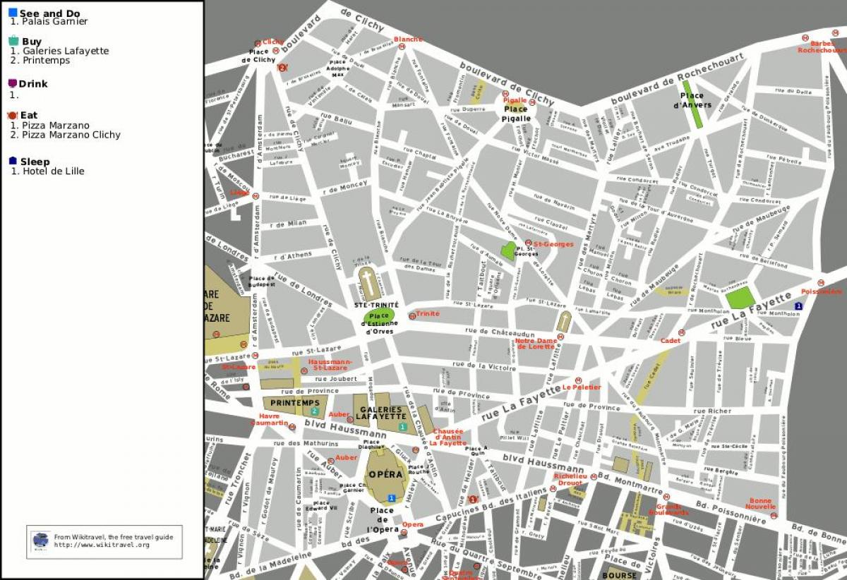 Εμφάνιση χάρτη 9ο διαμέρισμα του Παρισιού