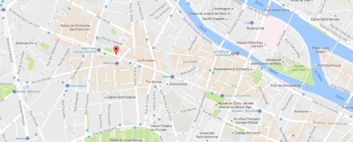 Χάρτης της Boulevard Saint-Germain