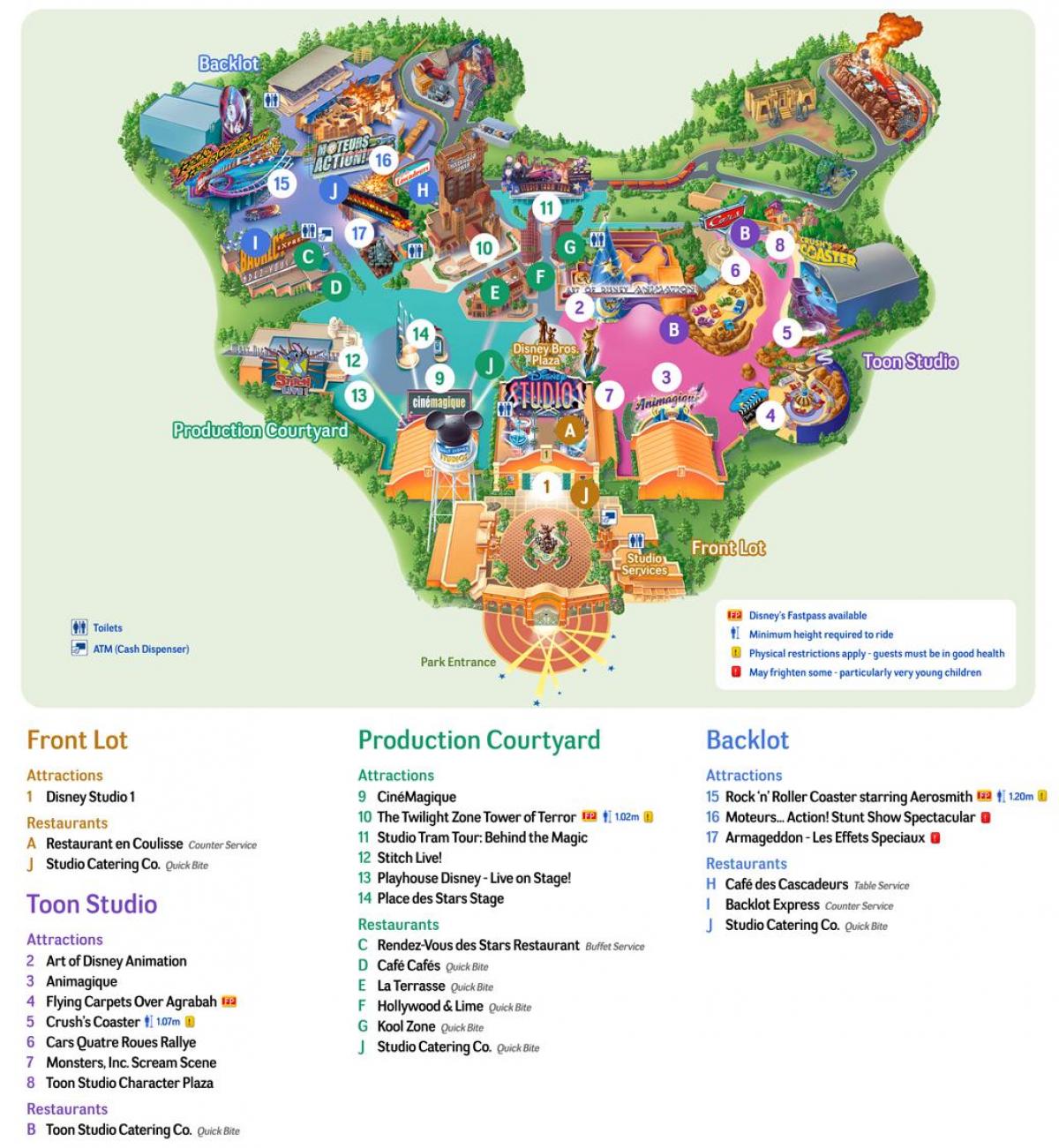Χάρτης της Disney Studios