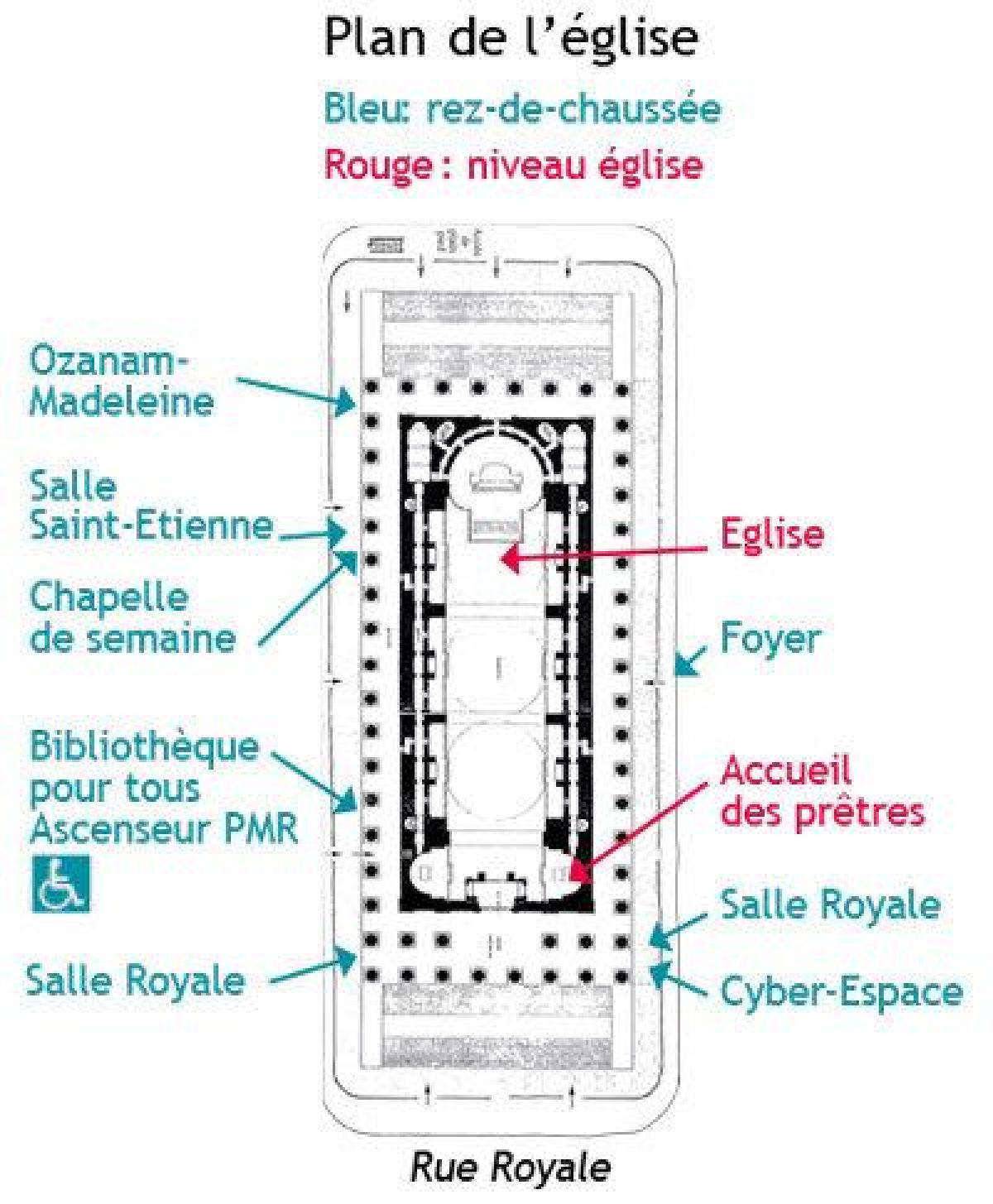 Χάρτης της Madeleine Παρίσι