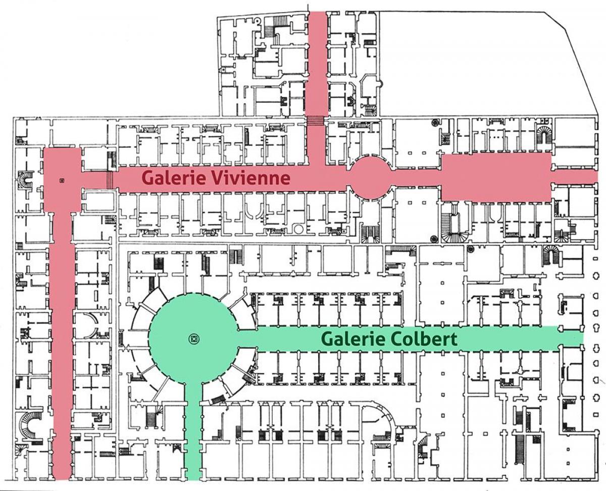 Χάρτης της Galerie Vivienne