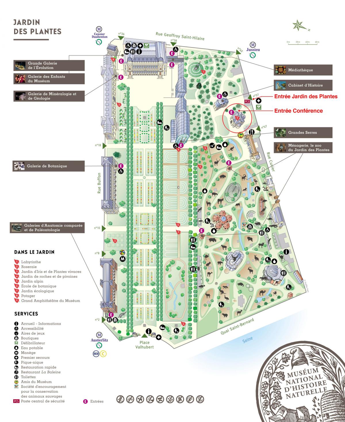 Χάρτης από Το Jardin des Plantes