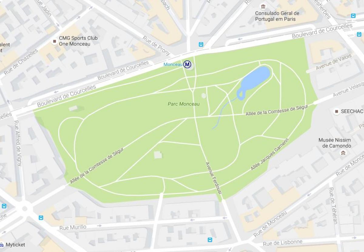 Χάρτης από Το Parc Monceau