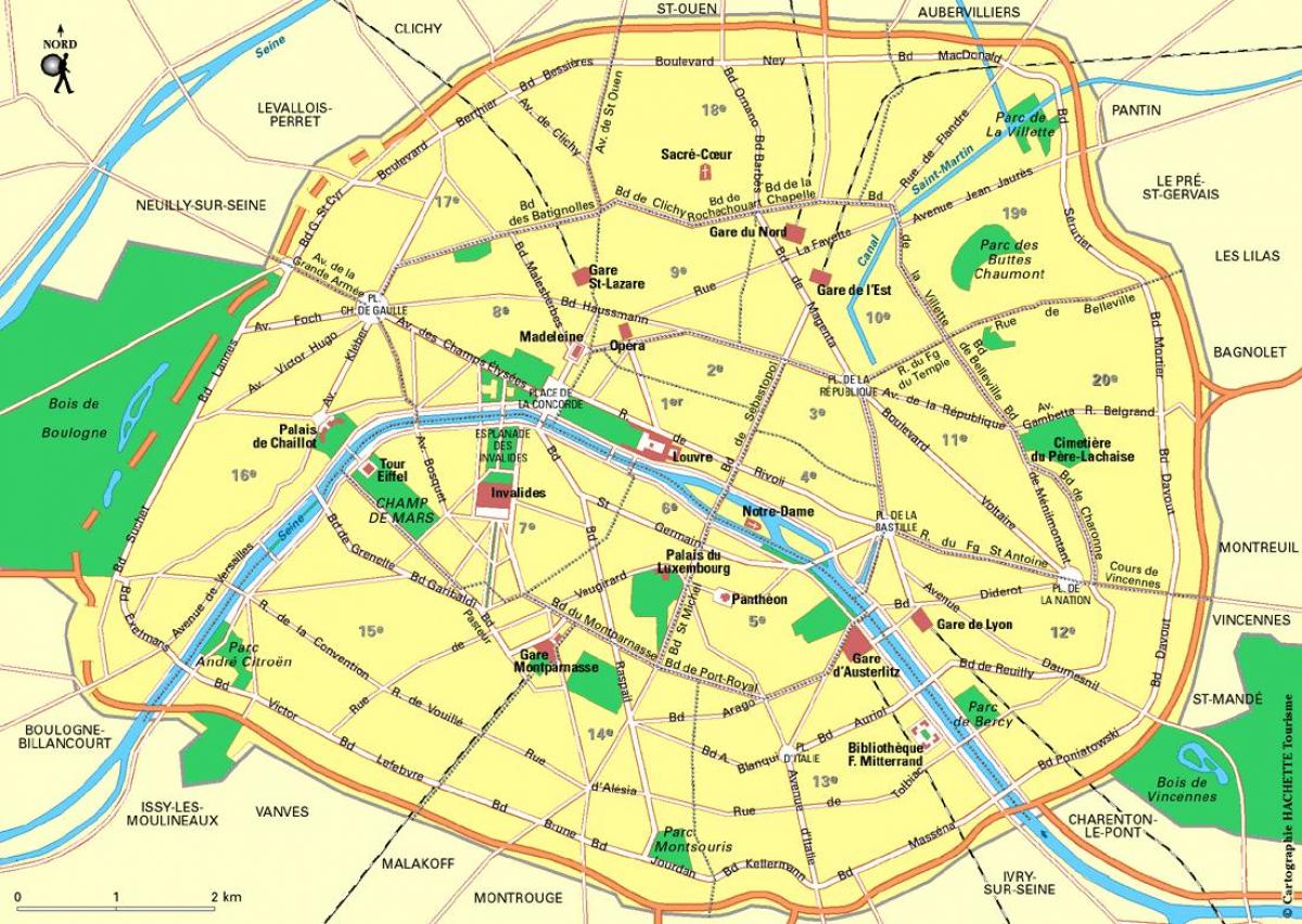 Χάρτης του παρισιού σταθμούς