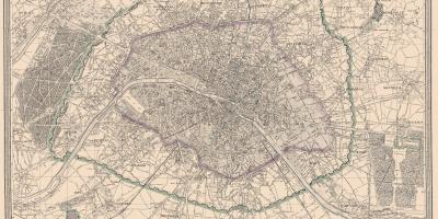 Χάρτης της Παρίσι, 1850