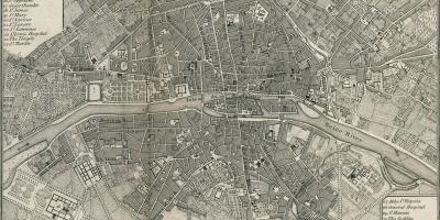 Εμφάνιση χάρτη Παρίσι 1800