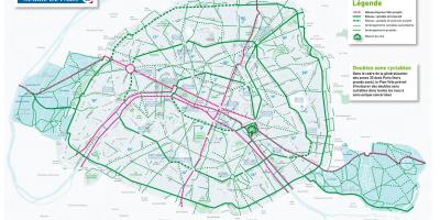 Χάρτης του Παρισιού ποδήλατο
