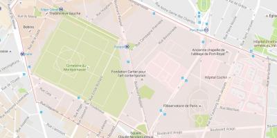 Χάρτης της Περιοχής Montparnasse