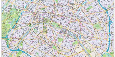 Χάρτης από το κέντρο της πόλης Paris