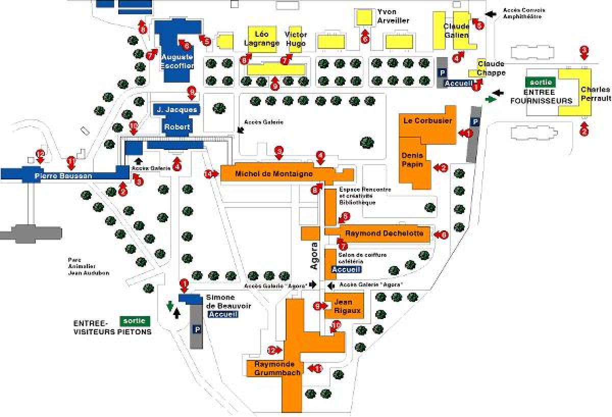 Χάρτης του Ζορζ-Clemenceau νοσοκομείο