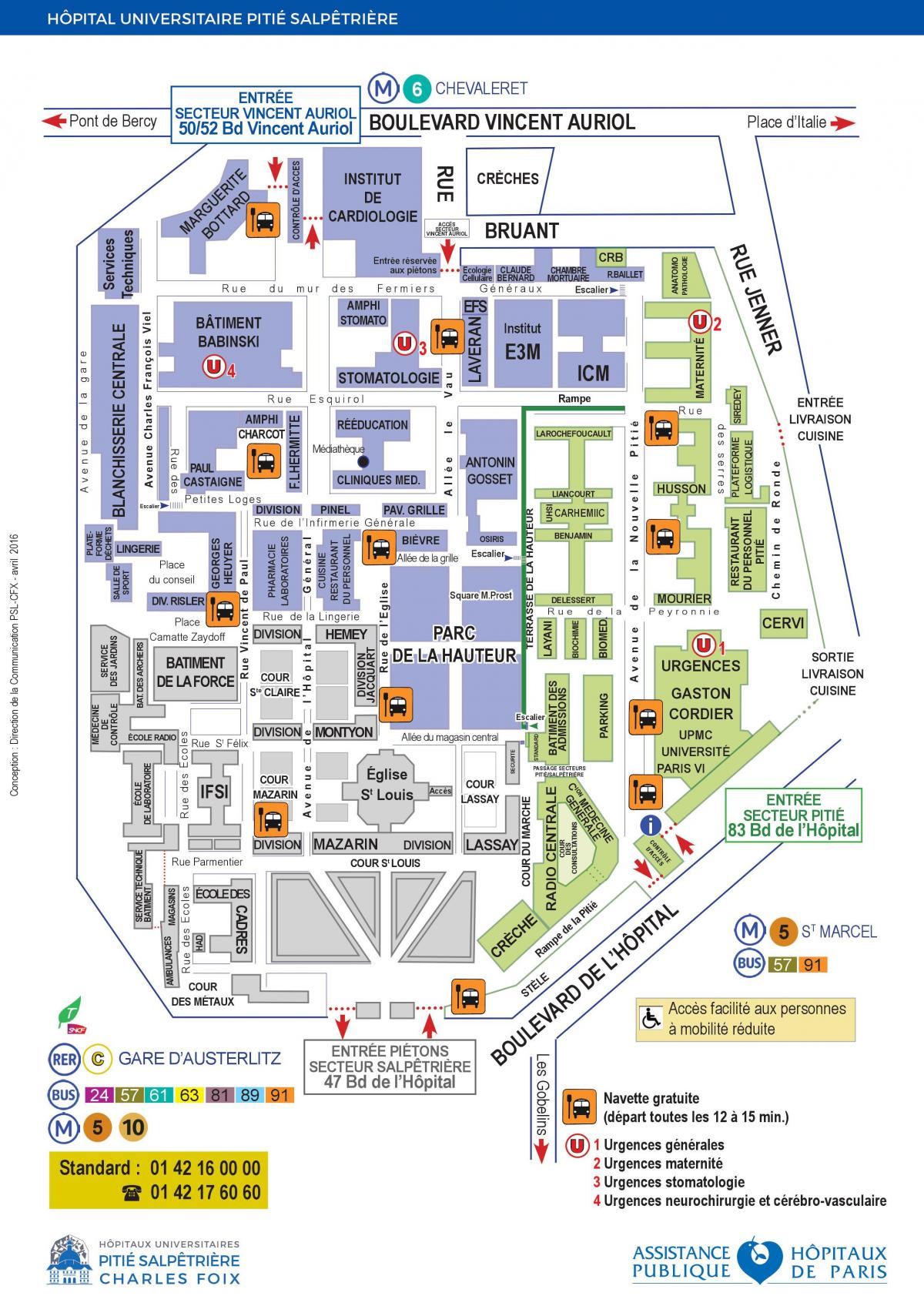 Χάρτης από: νοσοκομείο πιτί σαλπετριέρ