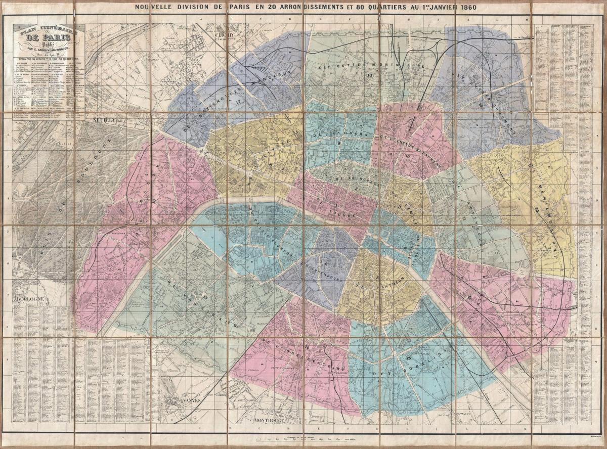 Χάρτης της Παρίσι, 1860