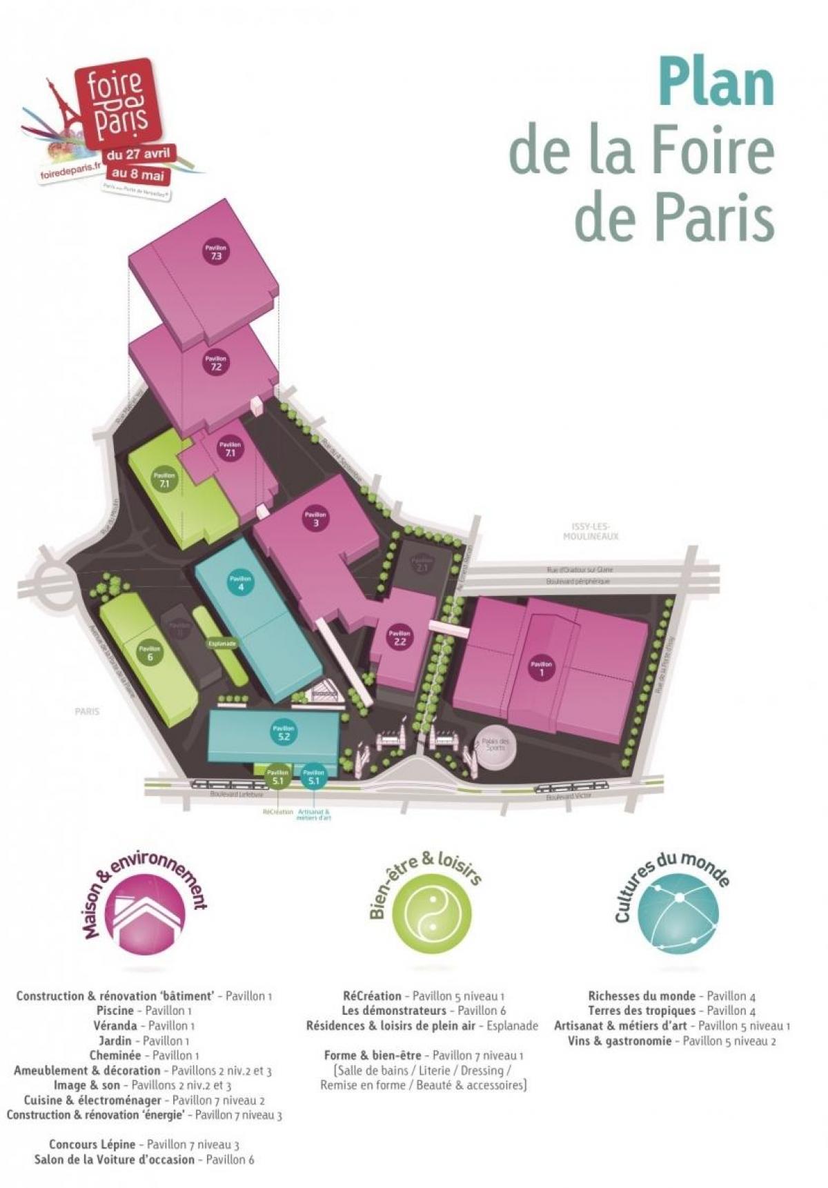 Χάρτης της Foire de Paris