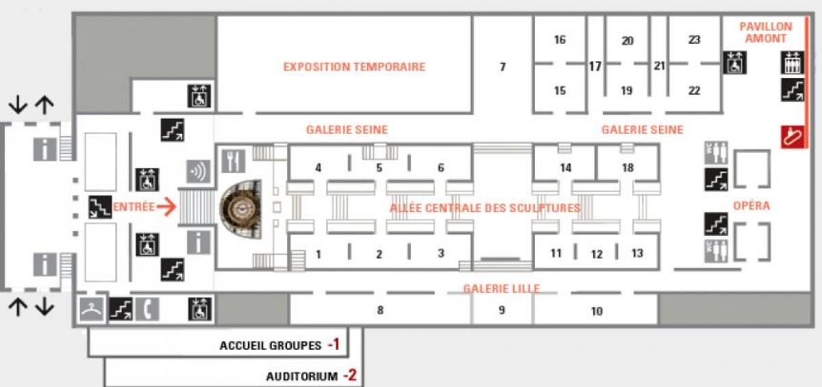 Χάρτης του Musée D'orsay