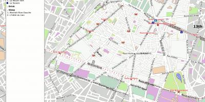 Χάρτης της 14ο διαμέρισμα του Παρισιού