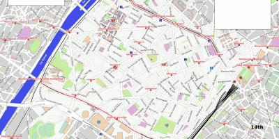 Εμφάνιση χάρτη 15ο διαμέρισμα του Παρισιού