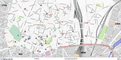 Εμφάνιση χάρτη 18ο διαμέρισμα του Παρισιού