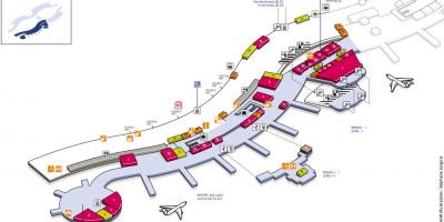 Χάρτης της CDG airport terminal 2A