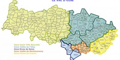 Χάρτης της Val-d'oise