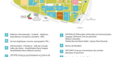 Χάρτης του Πανεπιστημίου Nanterre