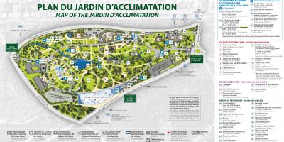 Χάρτης της Jardin d'Acclimatation