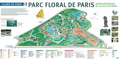 Χάρτης του Parc floral de Paris
