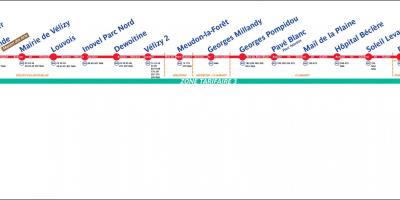 Χάρτης του μετρό Τραμ T6